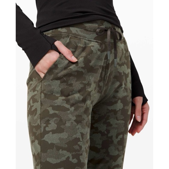 Lululemon Ready to Rulu Jogger 29" Heritage Camo Dark Olive Green Twill Sz 8 - Picture 3 of 12